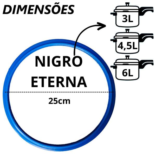 Imagem de Anel Borracha Silicone Vedação para Panela Pressão Eterna Nigro 3L 4L E 7 L