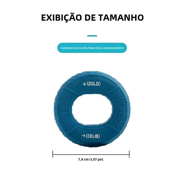 Imagem de Anel de Aperto de Mão de Silicone para Treinamento de Força - Expansor de Mão e Punho