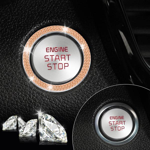 Imagem de Anel de decoração Car Engine Start Stop LivTee Crystal x2