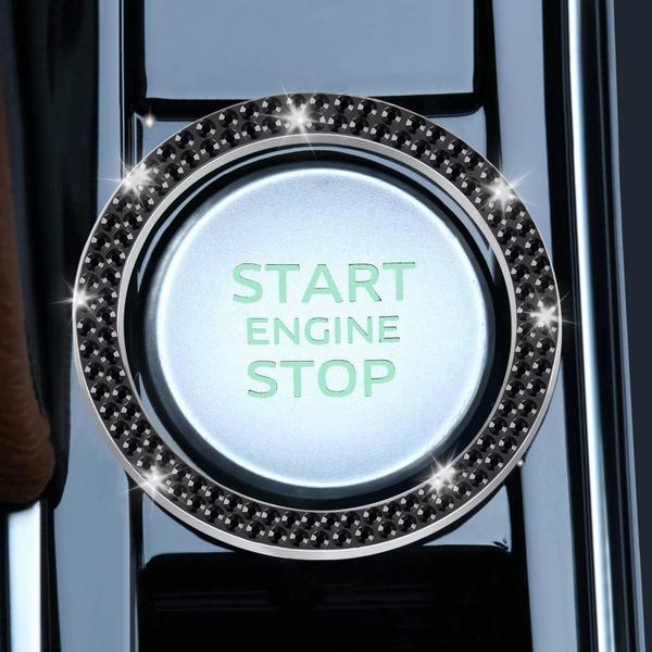 Imagem de Anel de decoração Car Engine Start Stop LivTee Crystal x2