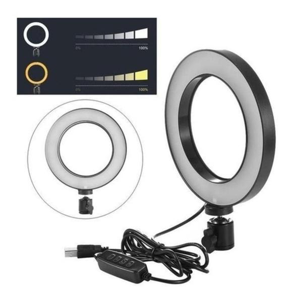 Imagem de Anel De Led Ring Light 6 16 Cm Regulável