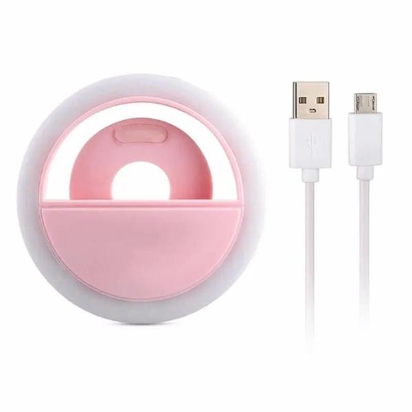 Anel de Luz LED USB para Selfie - Compatível com iPhone, Samsung, Xiaomi e Poco Imagem de Anel de Luz LED USB para Selfie - Compatível com iPhone, Samsung, Xiaomi e Poco