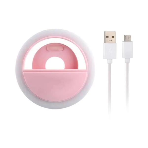 Anel de Luz LED USB para Selfie - Compatível com iPhone, Samsung, Xiaomi e Poco Imagem de Anel de Luz LED USB para Selfie - Compatível com iPhone, Samsung, Xiaomi e Poco