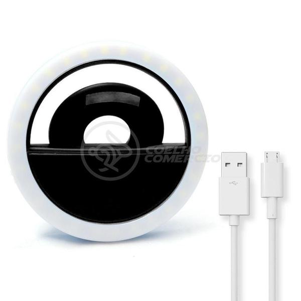 Imagem de Anel De Luz Selfie Mini Ring Light Android E Ios - Preto