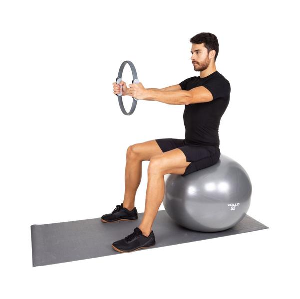 Imagem de Anel De Pilates 38 Cm Vollo Cinza