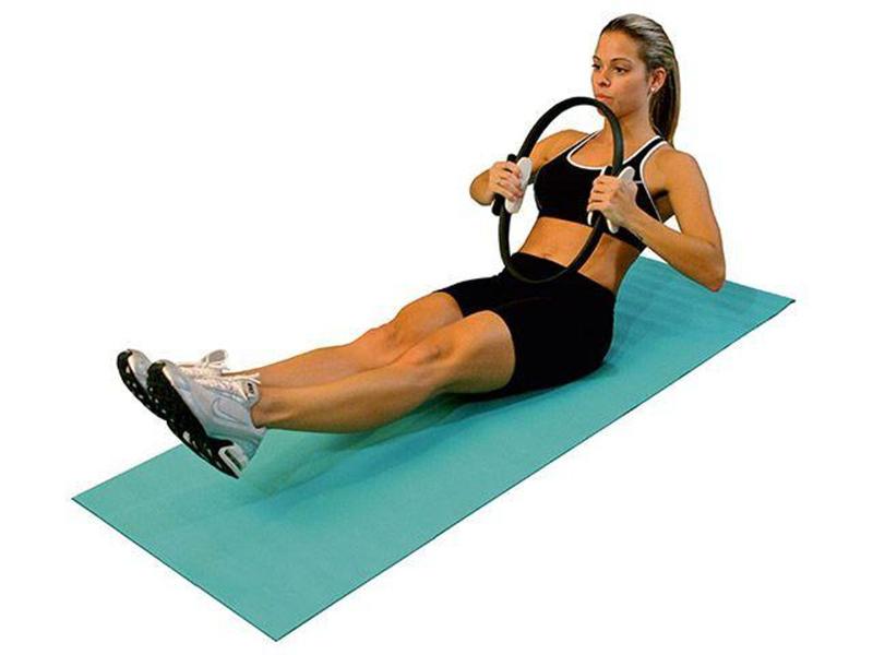 Imagem de Anel de Pilates Acte Sports T12  - Preto e Cinza