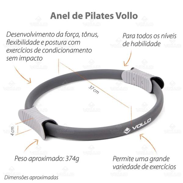 Imagem de Anel de Pilates Yoga Praticidade Conforto Movimentos Tonificador Vollo