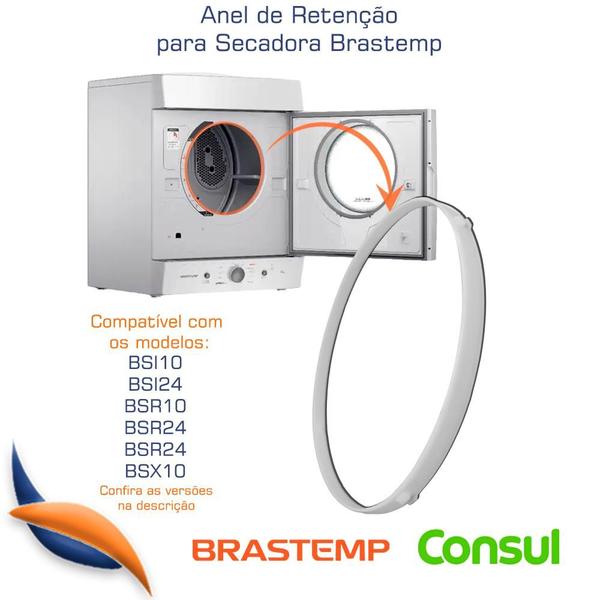 Imagem de Anel De Retenção Secadora Brastemp Bsi Bsr Bsx 326015414 / 000055133