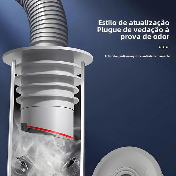 Imagem de Anel de Vedação de Silicone Antiodor para Pia de Cozinha e Banheiro