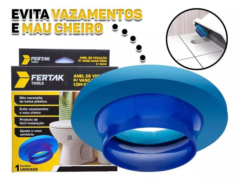 Imagem de Anel De Vedação Para Vaso Sanitário Com Guia Universal