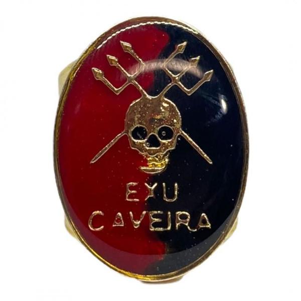 Anel Dourado Ajustável Orixá Exú 2,7 Cm Em Metal - Selecione - Meta Atacado Imagem de Anel Dourado Ajustável Orixá Exú 2,7 Cm Em Metal - Selecione