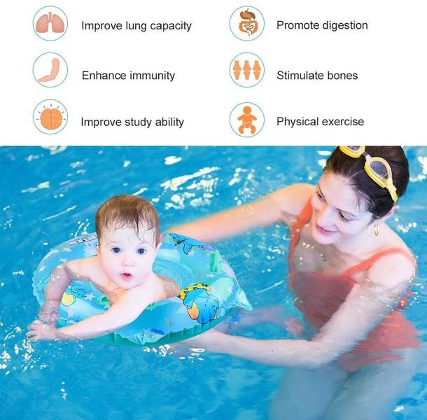 Imagem de Anel inflável Baby Swimming Float Walsai de 6 meses a 6 anos