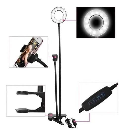 Imagem de Anel Luz Iluminador Led Ring Light Suporte Celular Vídeo