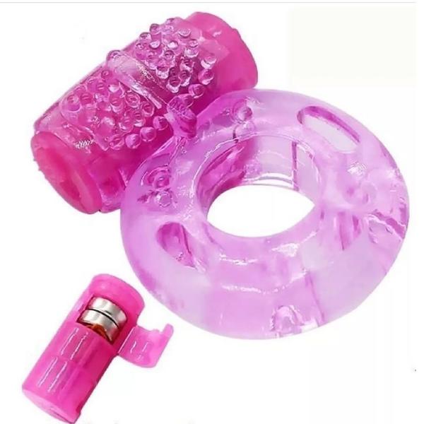 Imagem de Anel Masculino em Silicone Colorido com Massageador kit com 3