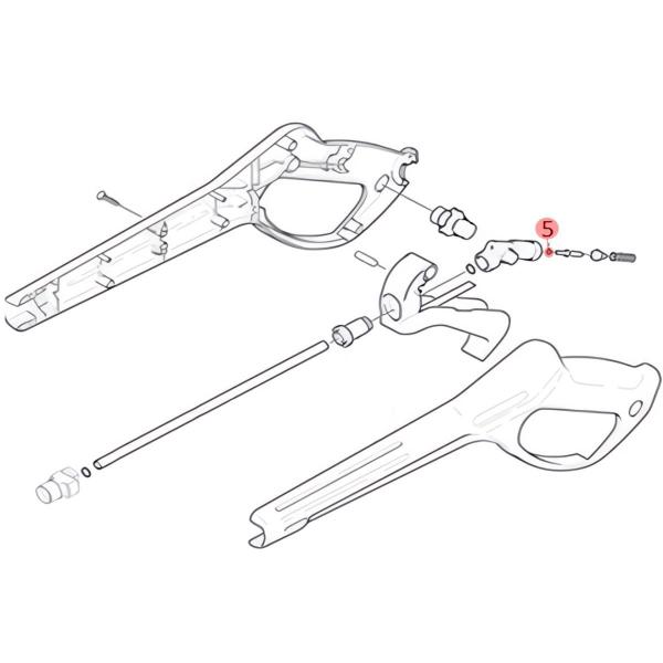 Imagem de Anel Oring Corpo Pistola Lavadora HD585 Karcher Original