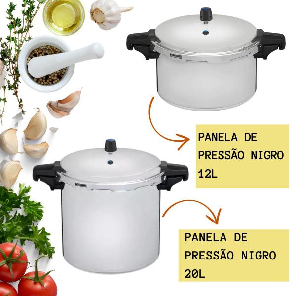 Imagem de Anel Panela Pressão Nigro Eterna 12L 15L 20L Borracha De Vedação Silicone Acessórios de Cozinha