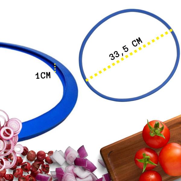 Imagem de Anel Panela Pressão Nigro Eterna 12L 15L 20L Borracha De Vedação Silicone Acessórios de Cozinha