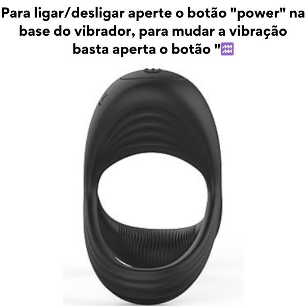 Imagem de Anel Peniano com Vibrador Duplo Escroto Prolonga Ereção