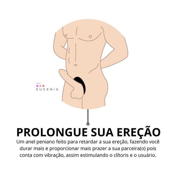 Imagem de Anel Peniano Vibração Intensa e Silicone Flexível Prolonga Ereção 5cm x 4,5cm