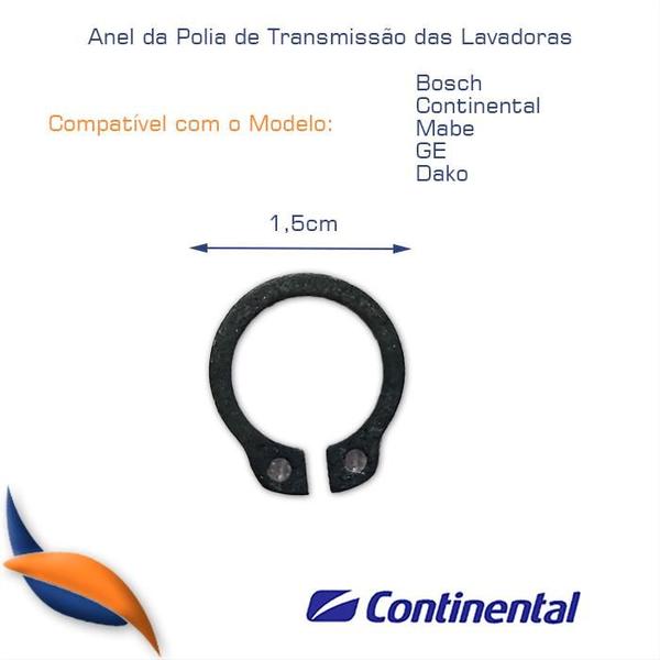 Imagem de Anel Polia Transmissão Lavadora Ge Dako Bosch Continental / wa323b2000p001