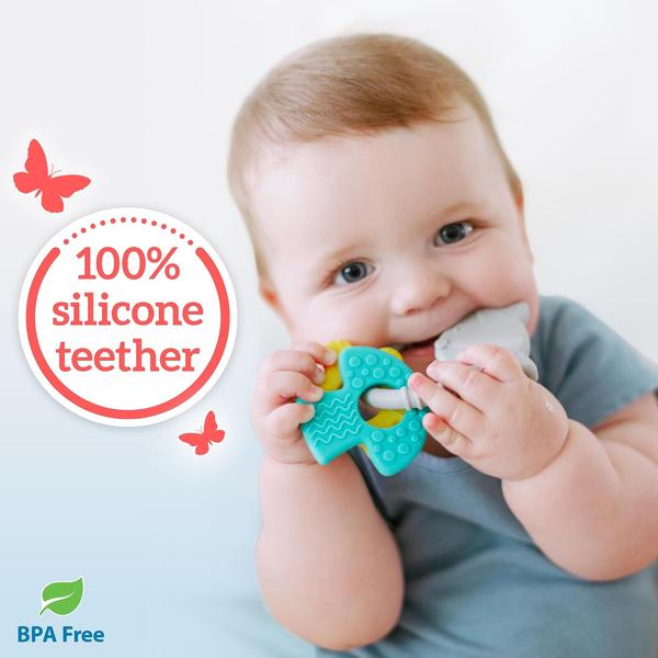 Imagem de Anel Teether Dr. Brown's Learning Loop Fox 3m+ de silicone