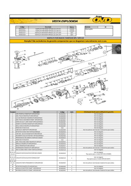 Imagem de Anel Trava  21X32X4mm P/ Martelete Mpv620 Vonder 9310620004