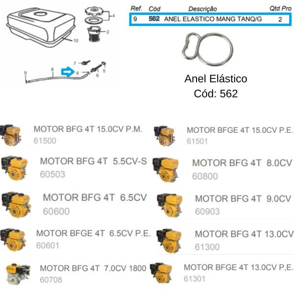 Imagem de Anel Trava Da Mangueira Do Tanque Motor 5.5hp