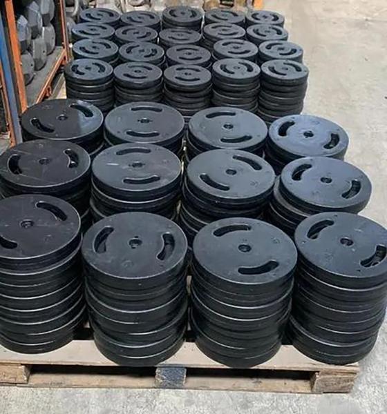 Imagem de Anilha 10Kg Injetada Dúctil Para Treino Academia Peça 10Kg