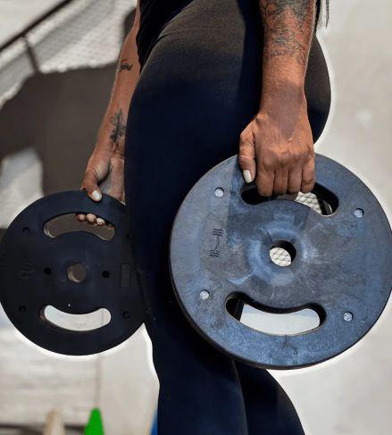 Imagem de Anilha 3kg Injetada Dúctil Para Treino Academia Peça 3kg