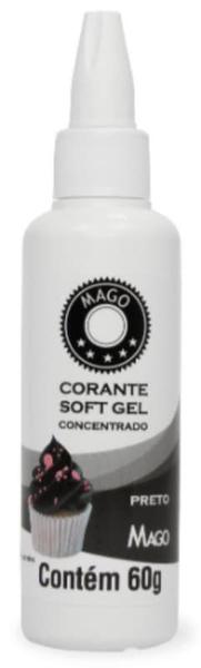 Imagem de Anilina Gel Soft Preto 60 Gramas Mago