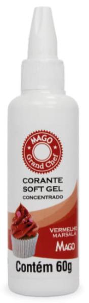 Anilina Gel Soft Vermelho Marsala 60 Gramas Mago Imagem de Anilina Gel Soft Vermelho Marsala 60 Gramas Mago
