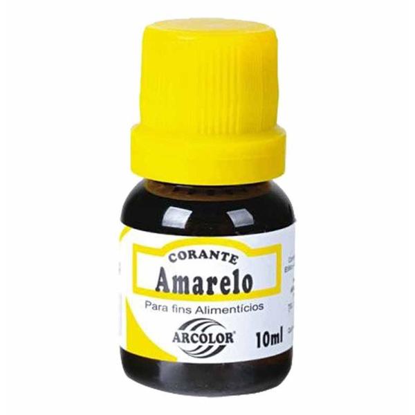 Imagem de Anilina Líquida 10ml Amarelo Cl10 / 12 Unidades / Arco Iris