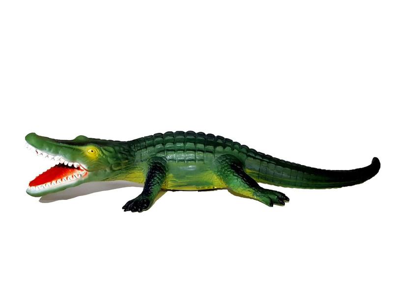 Imagem de Animal Jacaré Safári Crocodilo 41cm - BeeToys Brinquedos