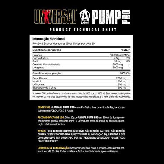Animal PUMP PRO (600g) - Framboesa e Menta - Universal Nutrition Imagem de Animal PUMP PRO (600g) - Framboesa e Menta