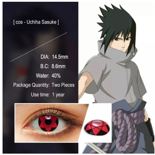 Imagem de Anime Cosplay Lentes Uchiha Sasuke Naruto Fantasia Halloween