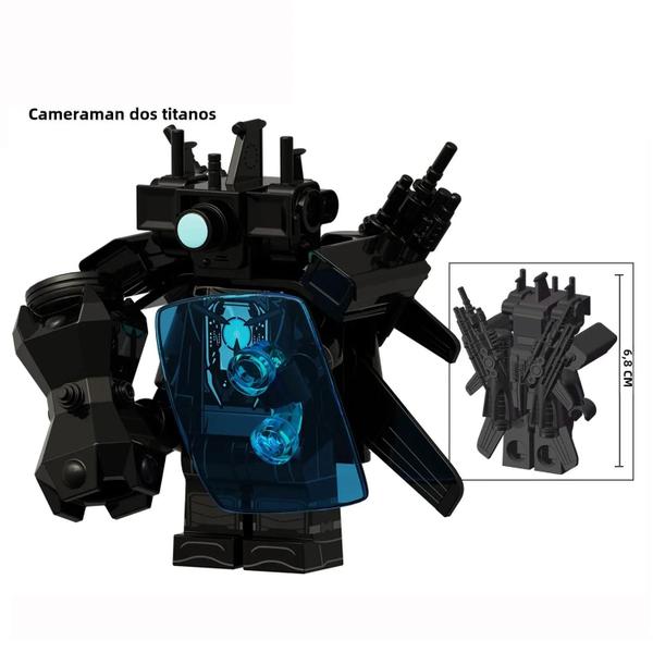 Imagem de Anime Mini Figura Bloco Brinquedos Quente Skibidi Toalete Tv Homem Titan Cameraman Speakerman Modelo