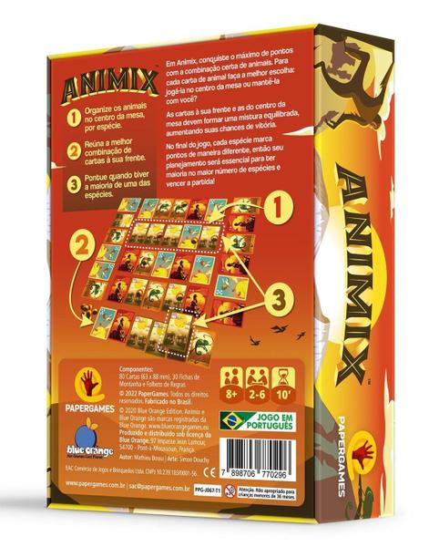 Animix Jogo De Cartas Papergames Boardgame Imagem de Animix Jogo De Cartas Papergames Boardgame