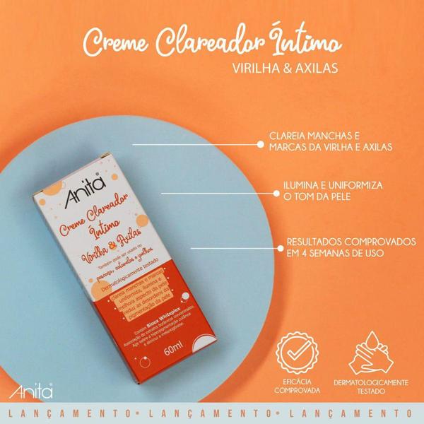 Imagem de Anita - Creme Clareador Íntimo Virilhas e Axilas 60ml -  Anita