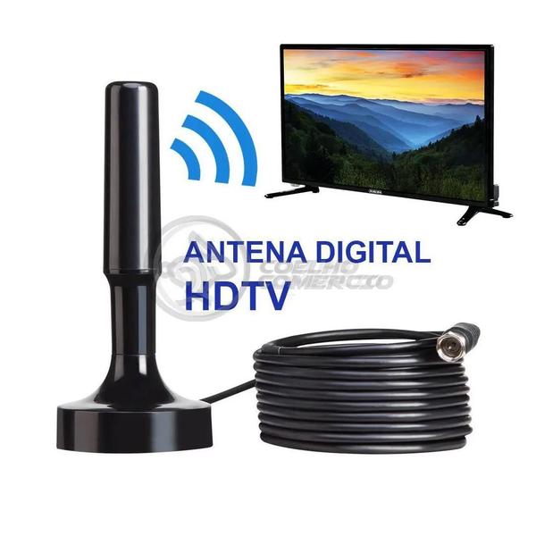 Imagem de Antena 4K Portátil Full HDTV para TV Digital Interna e Externa