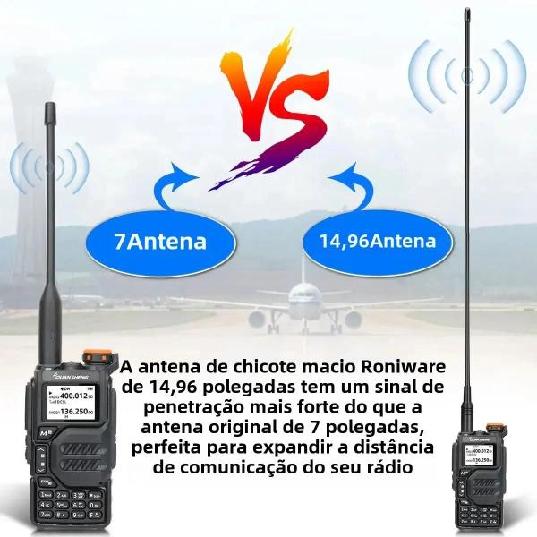 Imagem de Antena AM-771 De Banda Completa 108-136Mhz Para Quansheng UVK5 UVK6 UV5R Baofeng M5R UV17M UV13M