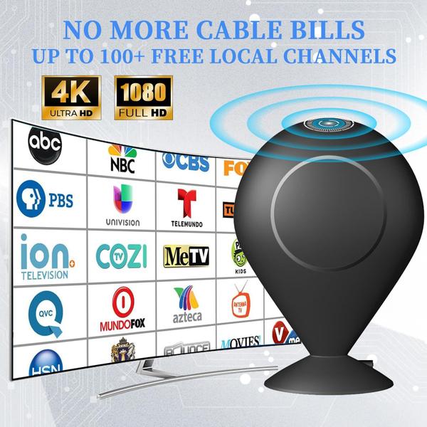 Imagem de Antena de TV EXQULIFE 2024 interna e externa de 850 milhas de alcance 4K