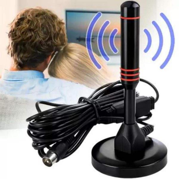 Imagem de Antena De Tv Interna Digital Tomate Hdtv Uhf 3 Metros Preto