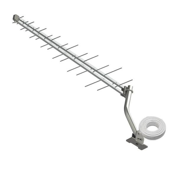 Imagem de Antena digital externa Log 28 elementos UHF, HDTV com Cabo SL-2800K Brasforma