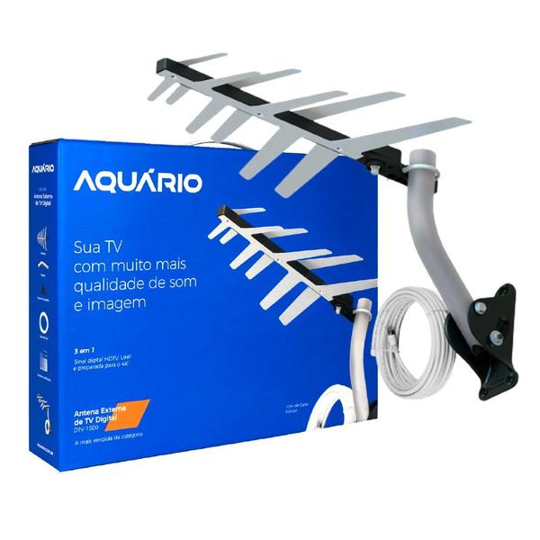 Antena Digital Externa Tv Uhf Hdtv Aquario Dtv-1500 Cabo E Suporte Antena Digital Externa Tv Uhf Hdtv Aquario Dtv-1500 Cabo E Suporte