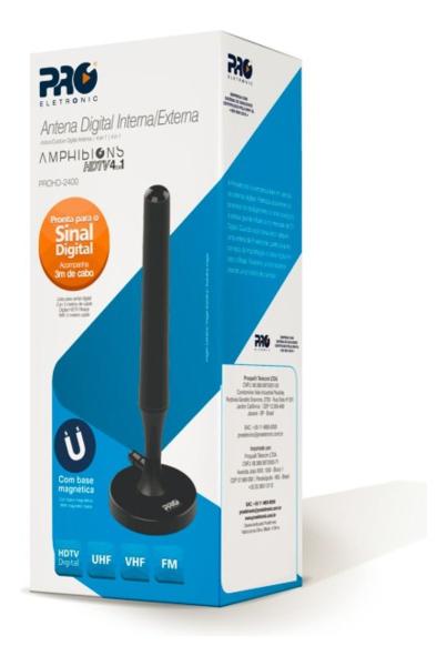 Imagem de Antena Digital Interna De Tv Hdtv 4k Proeletronic Prohd-2400