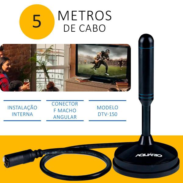 Imagem de Antena Digital Interna Digital Full Hdtv 4k  Dtv-150