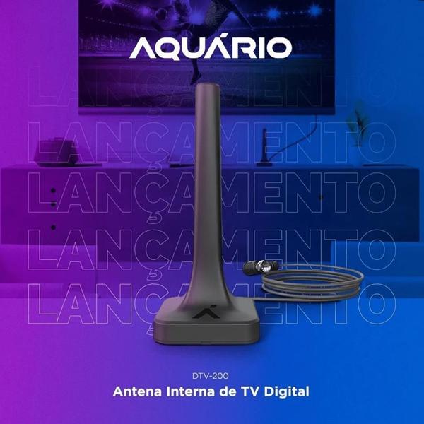 Antena Digital Omnidirecional Interna Hdtv 4k Aquario Dtv200 - AQUÁRIO Imagem de Antena Digital Omnidirecional Interna Hdtv 4k Aquario Dtv200