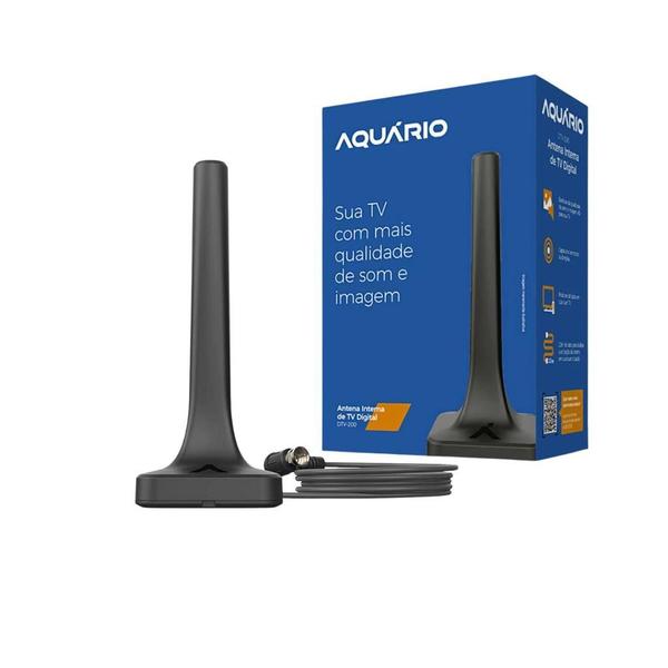 Antena Digital Omnidirecional Interna Hdtv 4k Aquario Dtv200 - AQUÁRIO Imagem de Antena Digital Omnidirecional Interna Hdtv 4k Aquario Dtv200