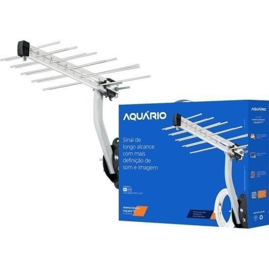 Imagem de Antena Externa Log Para Tv Aquario Lu-20 Plus