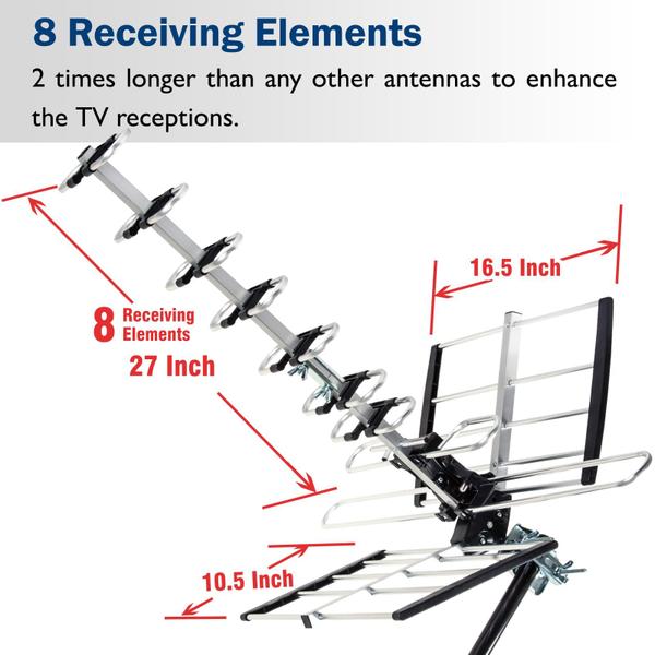 Imagem de Antena HDTV externa de cinco estrelas com até 200 milhas de alcance